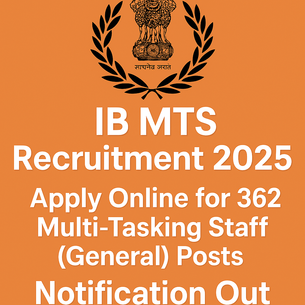 IB MTS Vacancy 2025